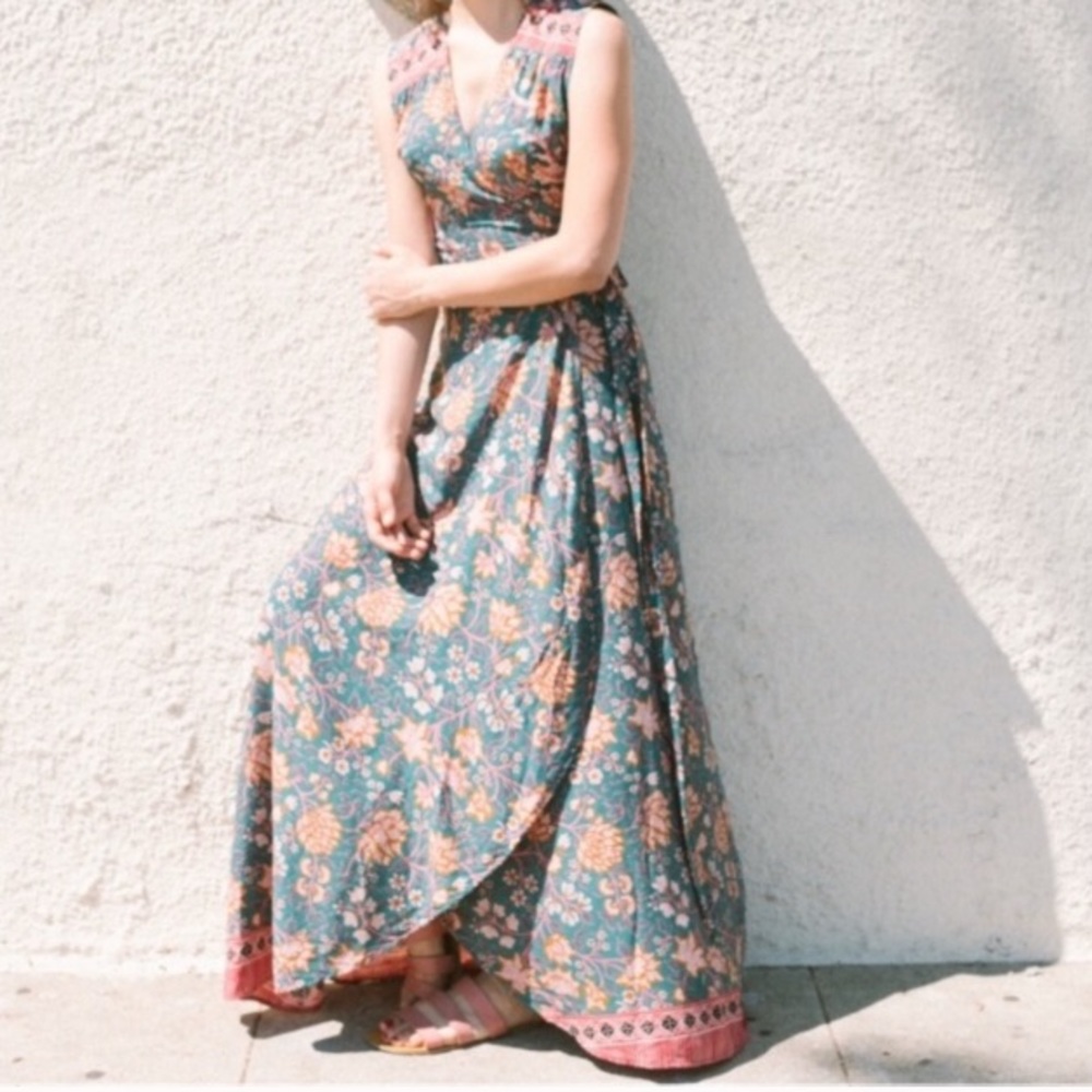 ISO Natalie Martin Danika Wrap Dress Maxi XS